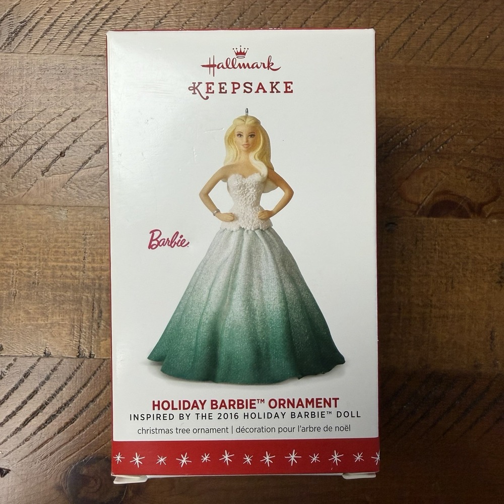 2016 Hallmark Keepsake Christmas Ornament Holiday Barbie Doll
